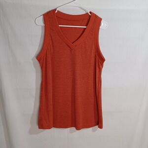 Women's Orange Soft Lightweight Tank Top with‎ No Tags Approx Size Medium